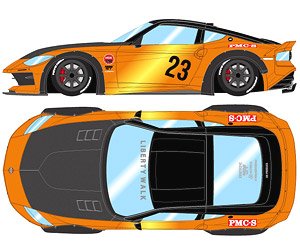 lb nation Fairlady Z(RZ34) (RS Watanabe 8spoke wheel) バーガンディ