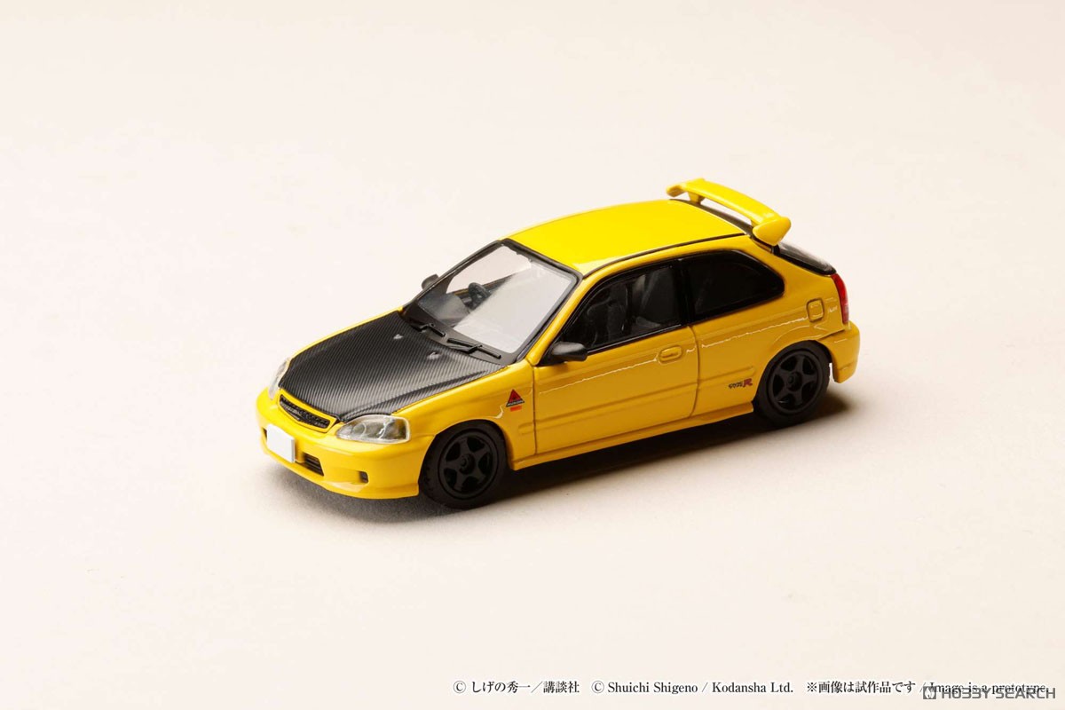 Honda CIVIC (EK9) 東堂塾 / 頭文字D 舘 智幸 VS 藤原 拓海 (ミニカー