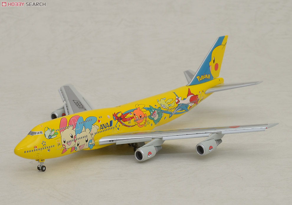 1/400 747-400D JA8957 ピカチュウジャンボ フラップダウン (完成品