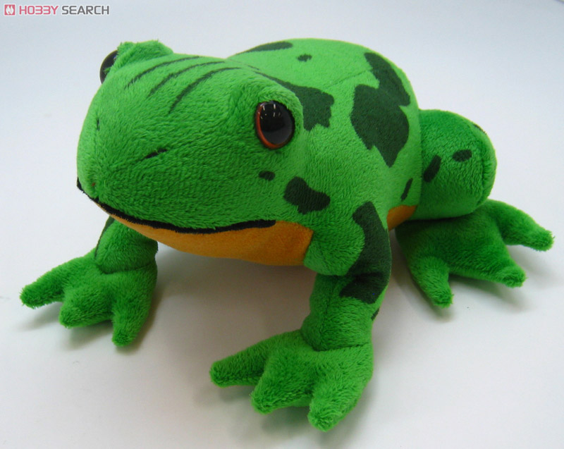 拳で押すとメメタァと鳴く！カエルぬいぐるみ (キャラクターグッズ