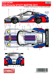 Porsche 911 GT1 Martini #88 2013用デカール (デカール) - ホビー