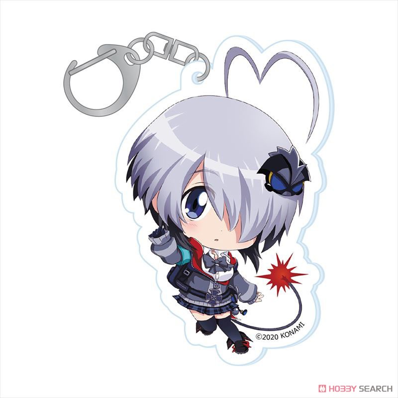 ボンバーガール ぷちちょこ アクリルキーホルダー 【グレイ