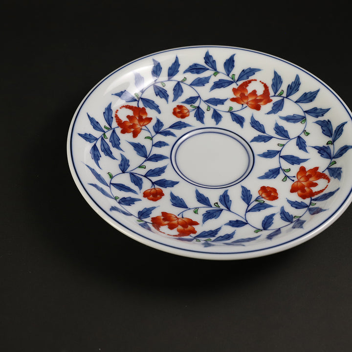 源右衛門窯 染錦花唐草碗皿 – ギャラリー一番館オンラインショップ