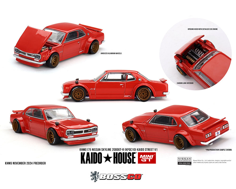 MINI GT KAIDO HOUSE NISSAN SKYLINE 2000GT-R (KPGC10) 