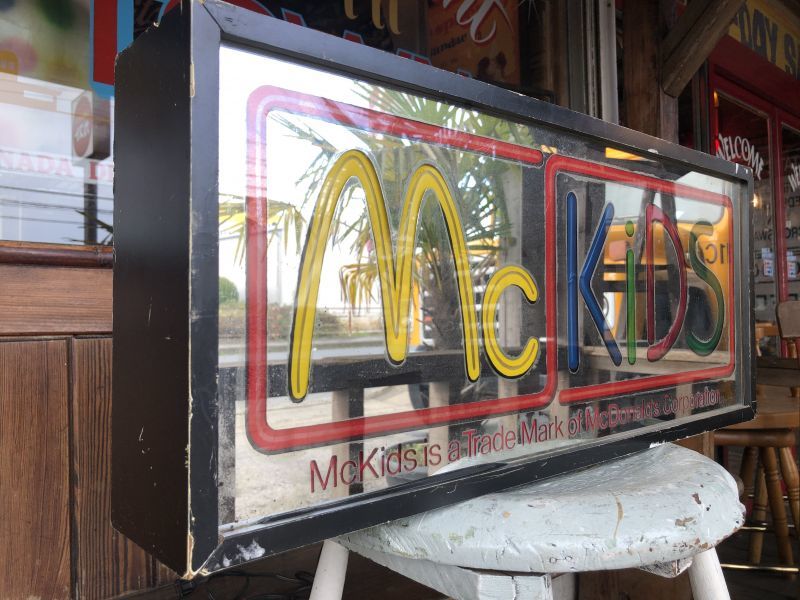 80s Vintage McDonalds McKidS Store Display Lighted Sign (T849