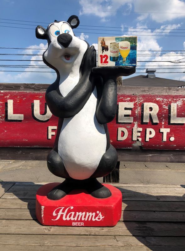 Vintage Advertising Hamm's Beer Bear Life Size Styrofoam Store