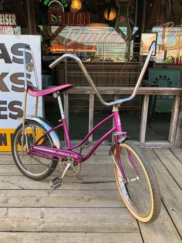 店舗引き取り限定】70s Vintage American Flyer Purple Muscle Bicycle