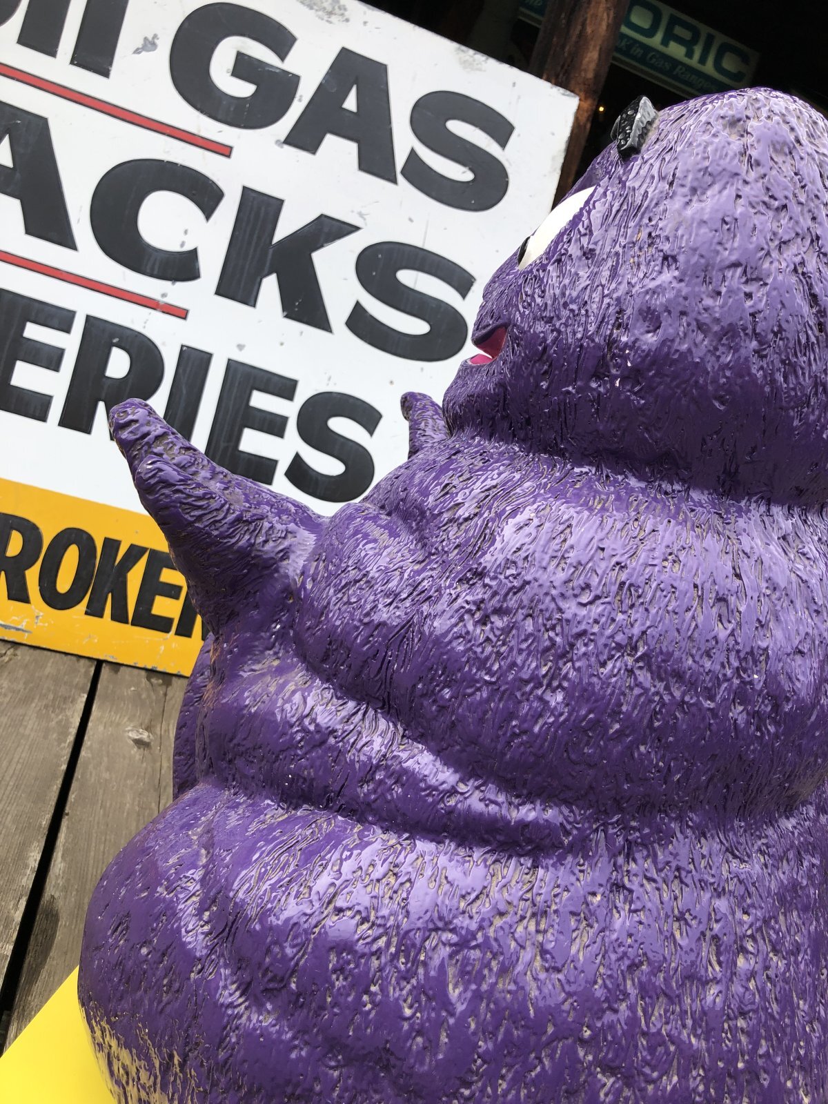 Vintage SETMAKERS McDonald's U.S.A Grimace Playland Statue Hard to