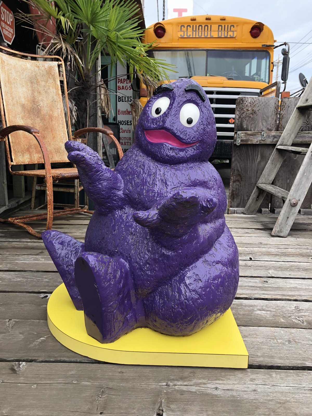 Vintage SETMAKERS McDonald's U.S.A Grimace Playland Statue Hard to