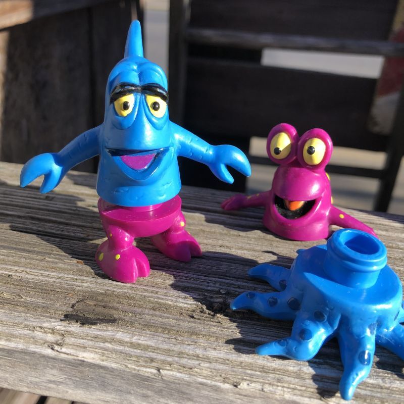80s Vintage Wendy's Advertsing Meal Toys Alien Mix-Ups PVC Figures