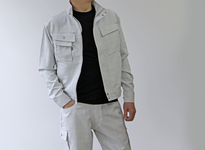 寅壱 7560-124 チェック柄長袖ブルゾン 商品詳細｜鳶服 鳶用品の宮乃屋