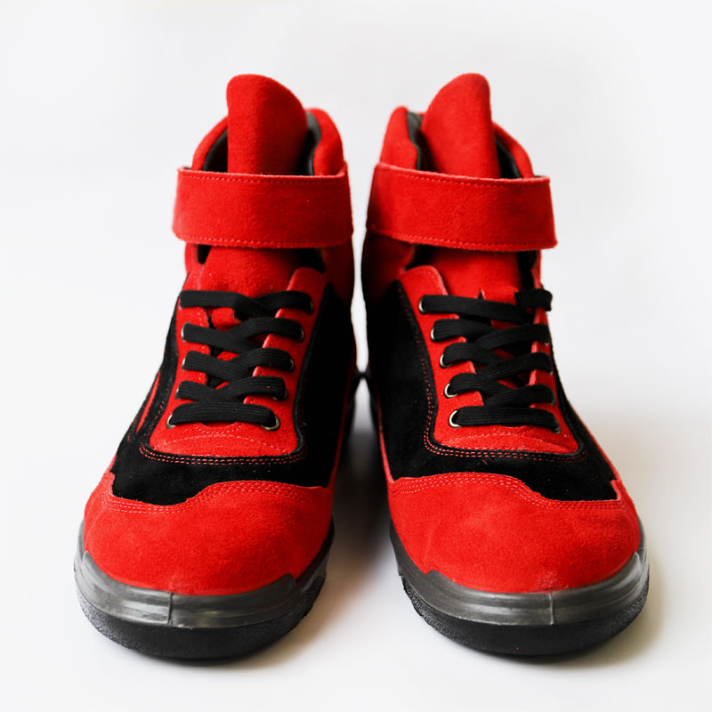 JIS】青木安全靴 ATENEO ZR-21RB ベロア×ベロア レッド×ブラック 商品