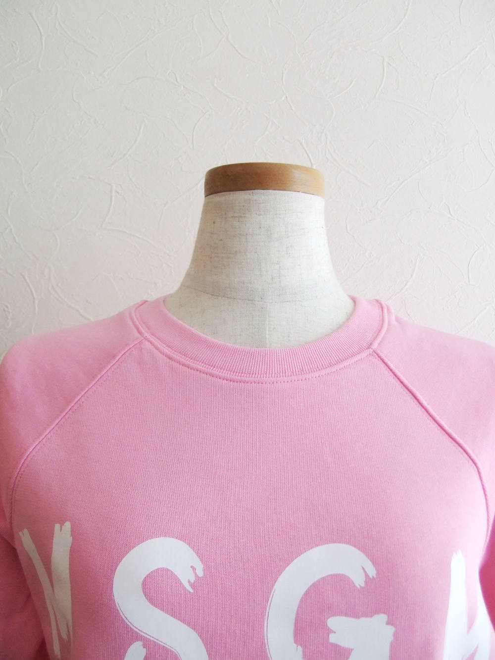 MSGM - 《LADIES》 手描き ロゴプリント スウェットトレーナー (ピンク