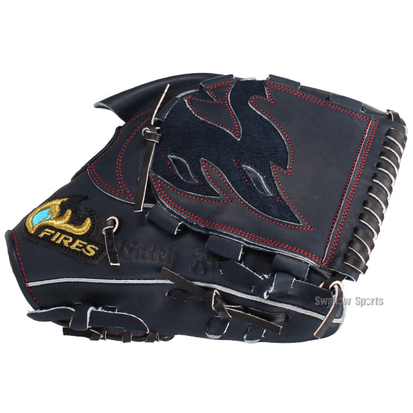 野球 ファイヤーズ 軟式グローブ グラブ ピッチャー 投手用 Nブラック