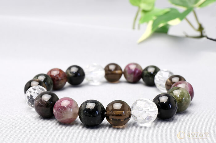 トルマリン・スモーキークォーツ ブレスレット 10mm ｜ 天然石通販の4976堂