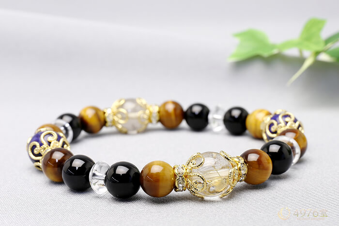 タイガーアイ・ルチルクォーツ・ラピスラズリ ブレスレット ｜ 天然石