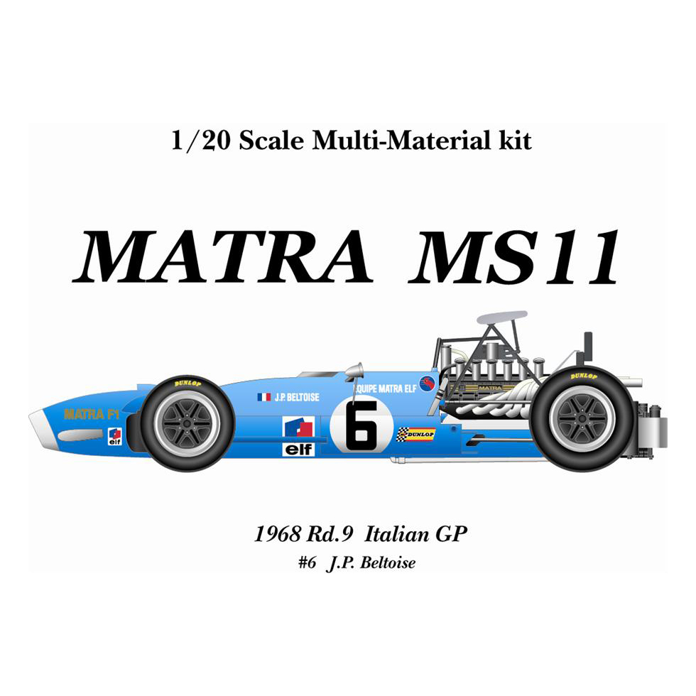 モデルファクトリーヒロ MFH 1/20 マトラ MS11 Ver.D `68 イタリアGP