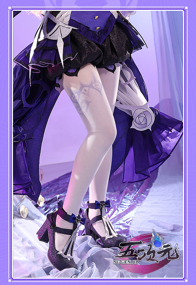 三分妄想 原神 コスプレ フィッシュル 新スキン 極夜真夢 衣装