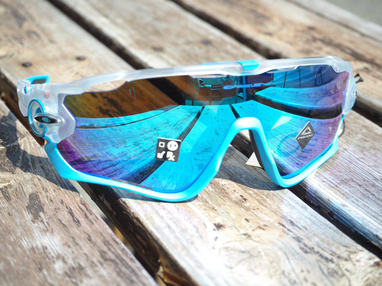 OAKLEY JAW BREAKLER(ジョーブレーカー) MATTE CLEAR/PRIZM SAPPHIRE