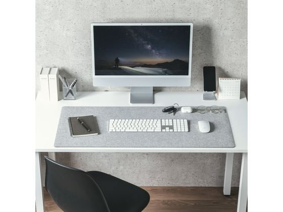 サンワサプライ フェルトデスクマット W900×D400mm グレー MPD-FLT1GY