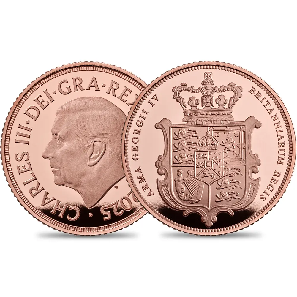 2025 チャールズ3世 1/2ソブリンプルーフ金貨 未鑑定 箱付き【ご予約