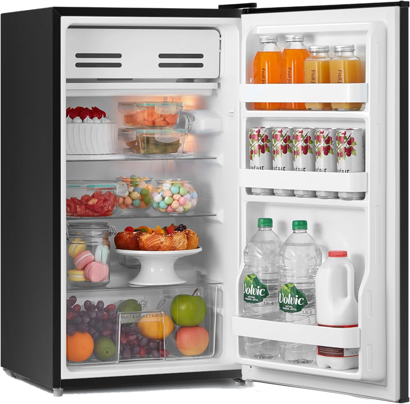 COMFEE' RCD93WH2(E) Under Counter Fridge 93L | Black | Cooler Box