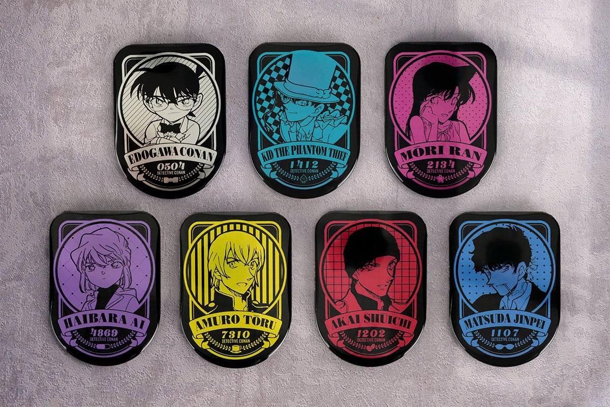 名探偵コナン 鳥取限定 青山剛昌ふるさと館 コナン探偵社 缶バッジ