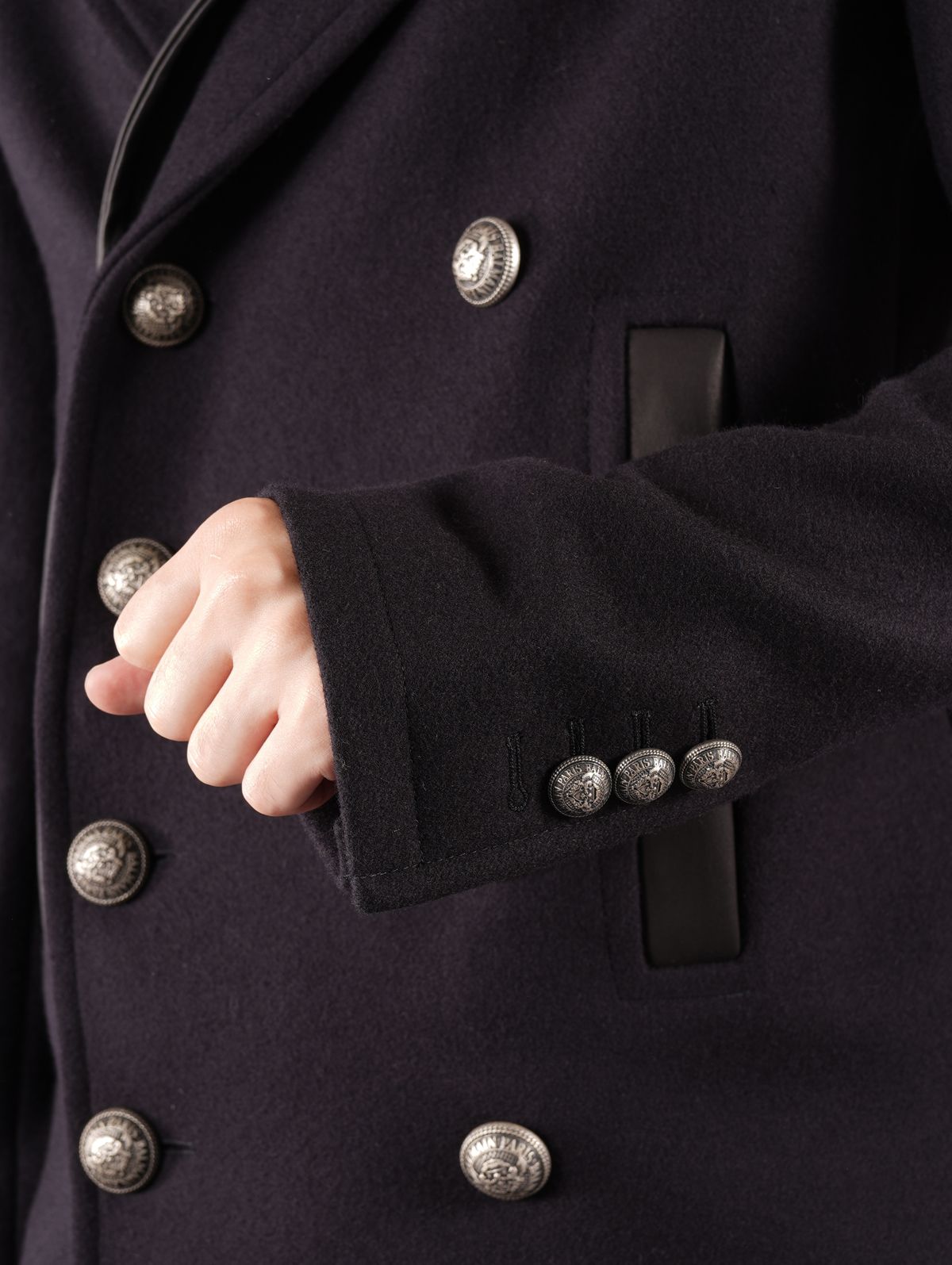 BALMAIN - BH2 DOUBLE COLLAR PEA JACKET / ダブルカラー Pコート