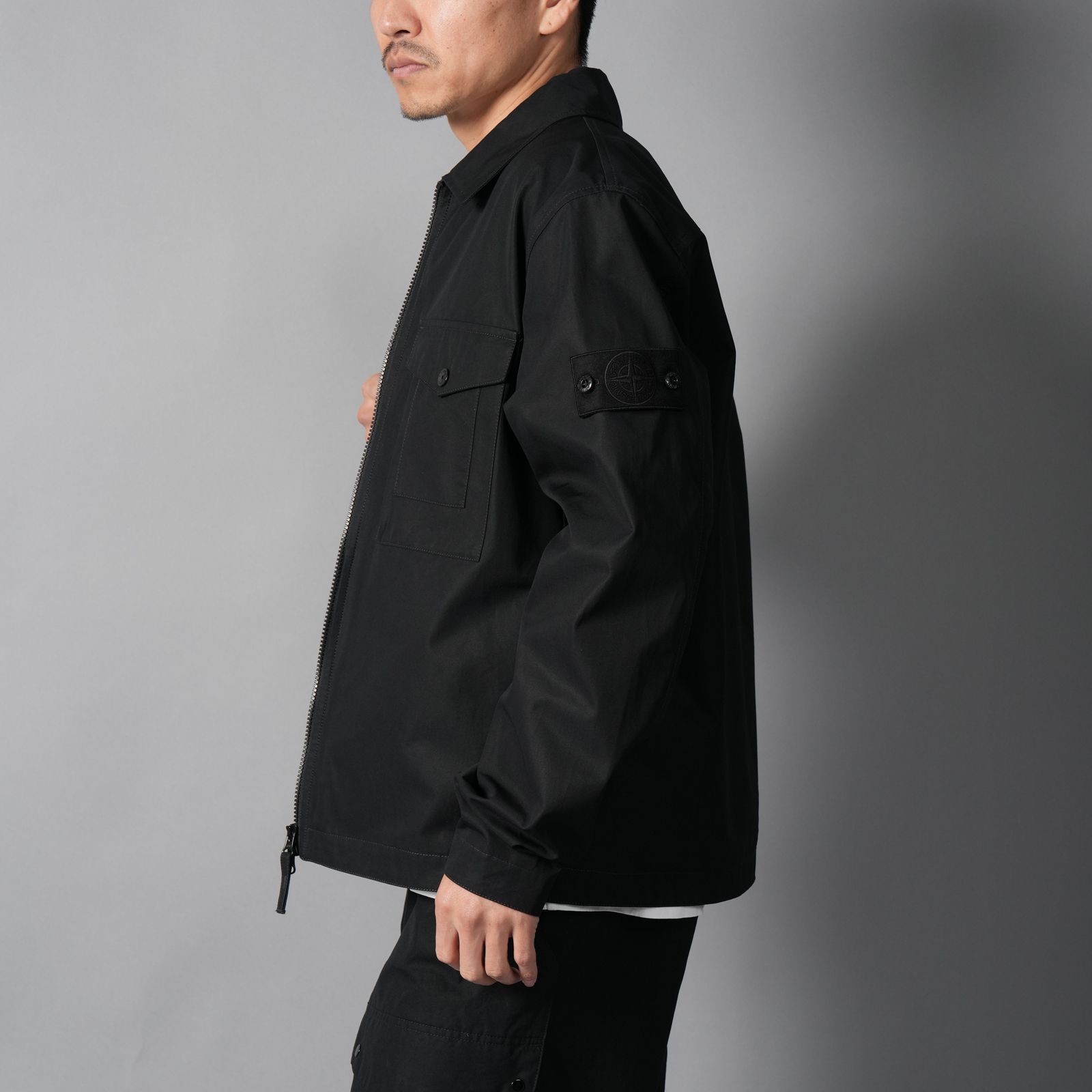 STONE ISLAND - 1200011 / ALL-WEATHER COTTON CANVAS_S.I. GHOST