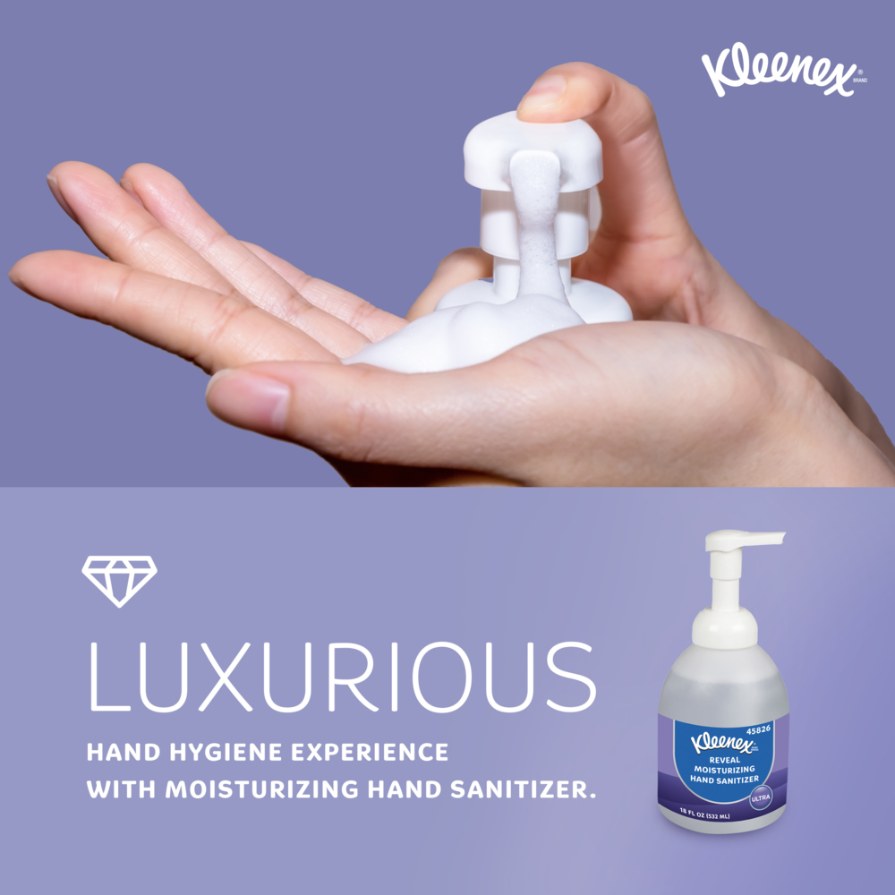 Kleenex® Reveal™ Ultra Moisturizing Foam Hand Sanitizer (45826