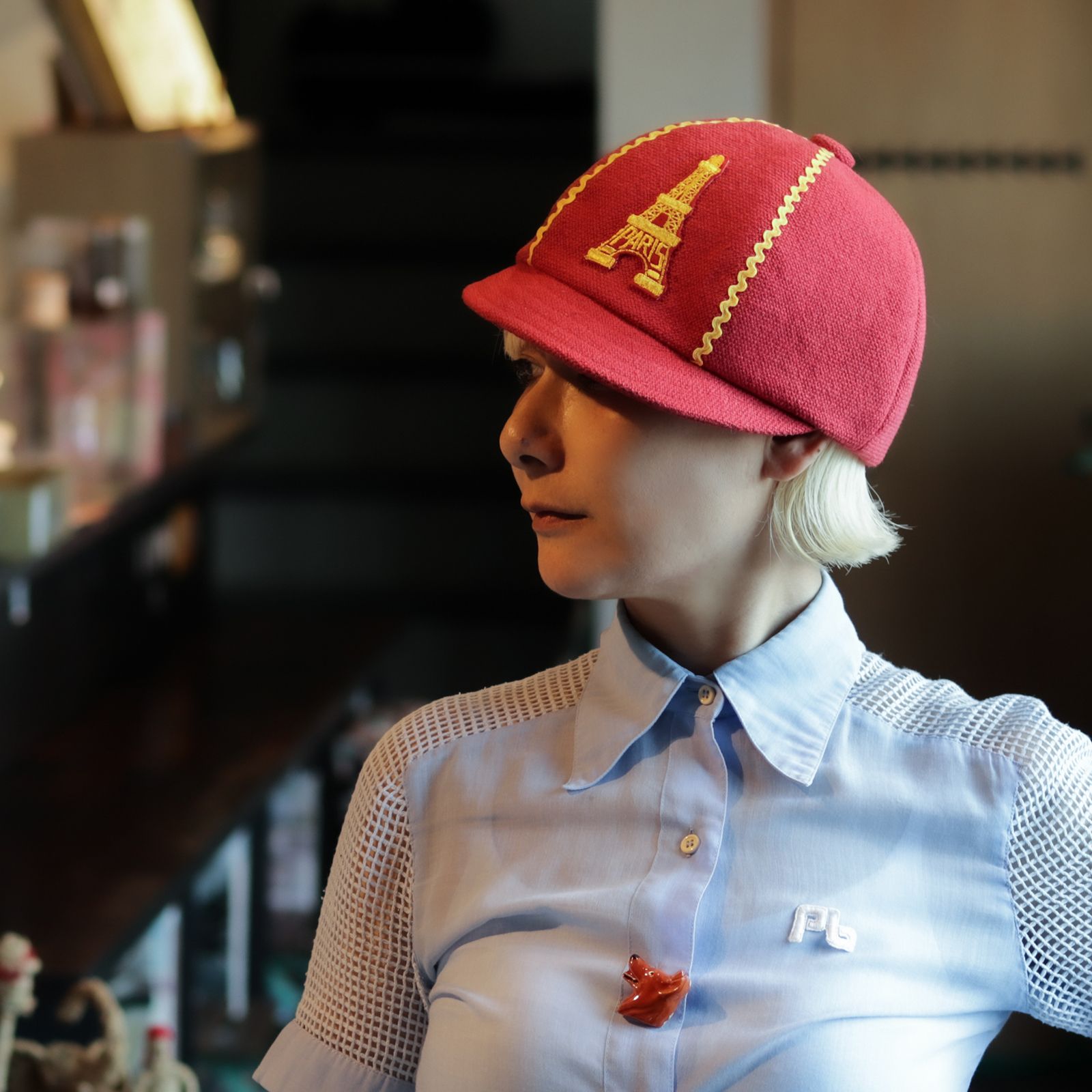 Chapon - 【送料無料対象外】ワッペンキャップ レッド | corne/コルネ