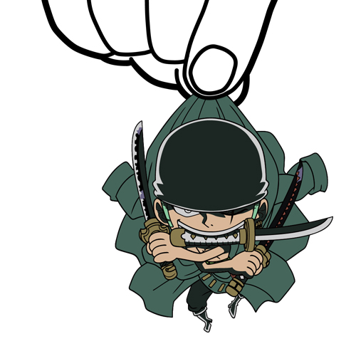 ゾロ三刀流つままれストラップ [ワンピース] | 公式キャラクターグッズ