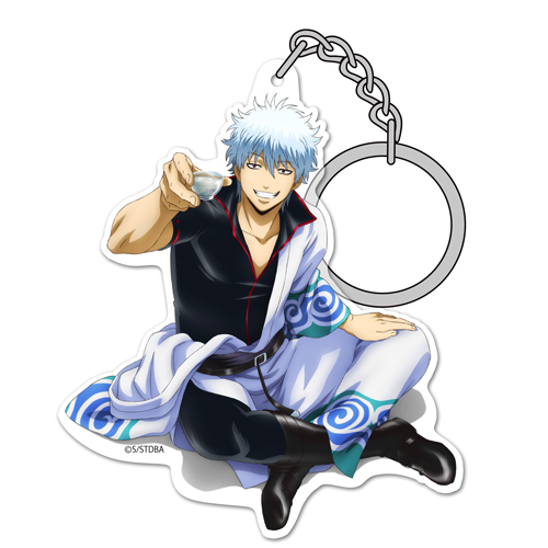 坂田銀時 アクリルキーホルダー 銀さんと一杯Ver. [銀魂] | 公式