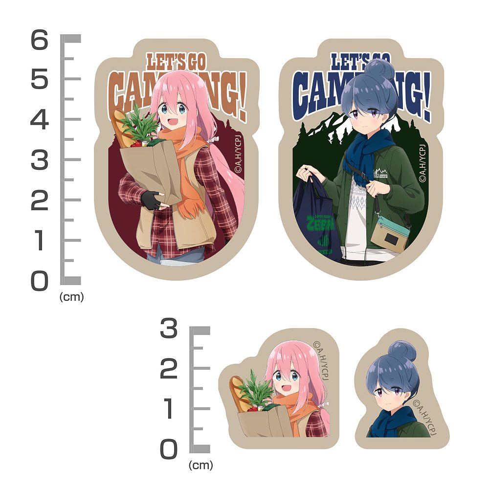 描き下ろし リン＆なでしこ ミニステッカーセット ゼブラでお買い物Ver