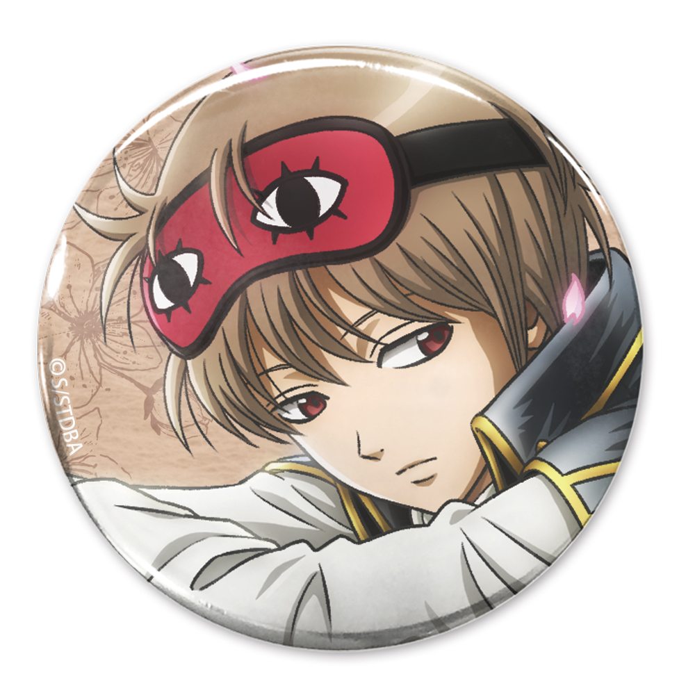 描き下ろし 神威 65mm缶バッジ 小窓から覗く景色Ver. [銀魂