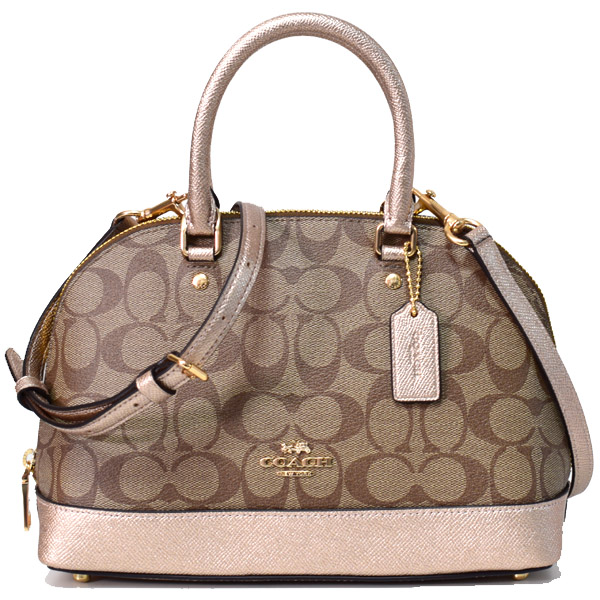 COACH】コーチ コーティングキャンバス レザー シグネチャー