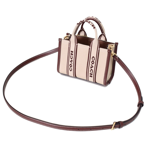 COACH】コーチ バッグ キャンバス レザー ミニ スミス ロゴ 2WAY