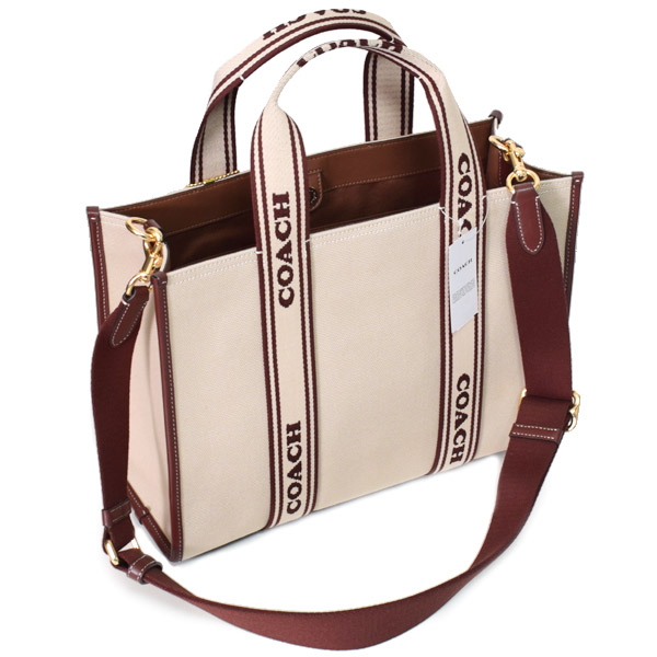 COACH】コーチ バッグ キャンバス トート レザー ロゴ スミス 2way