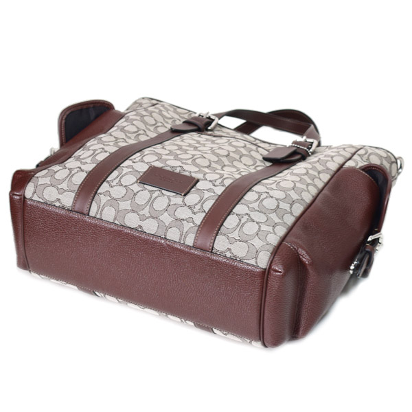 COACH】コーチ メンズ バッグ ジャガード レザー シグネチャー