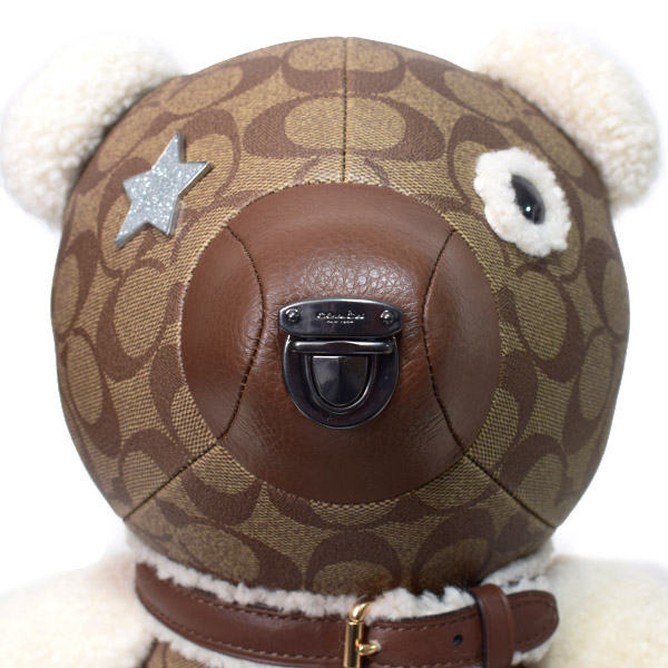 COACH】コーチ コーティングキャンバス ぺブルレザー スムースレザー