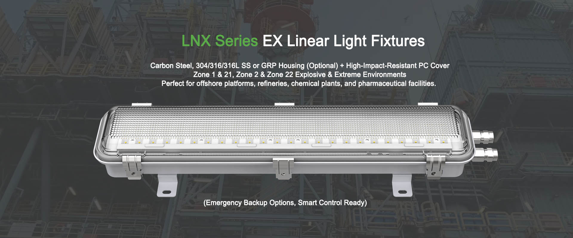 Explosion Proof LED Linear Light, Flameproof Fluorescent Light