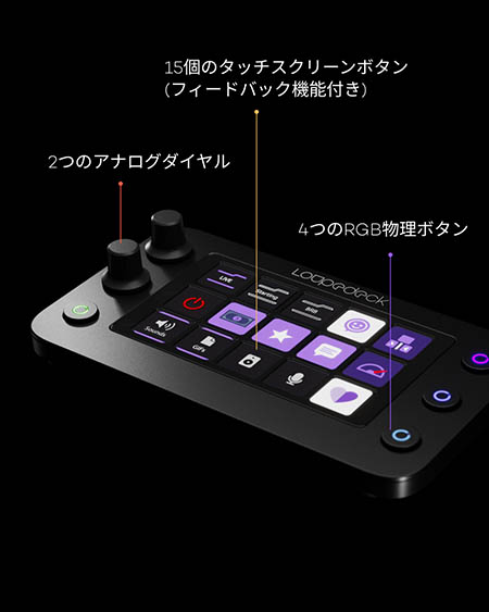 Loupedeck Live ループデック ライブ(箱付) 左手デバイス】Loupedeck