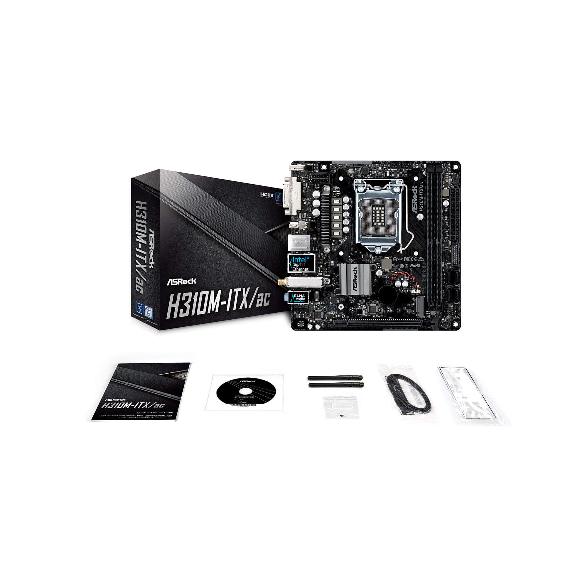 H370M-ITX/ac | ASRock(アスロック) LGA1151 Intel H370 MiniITX