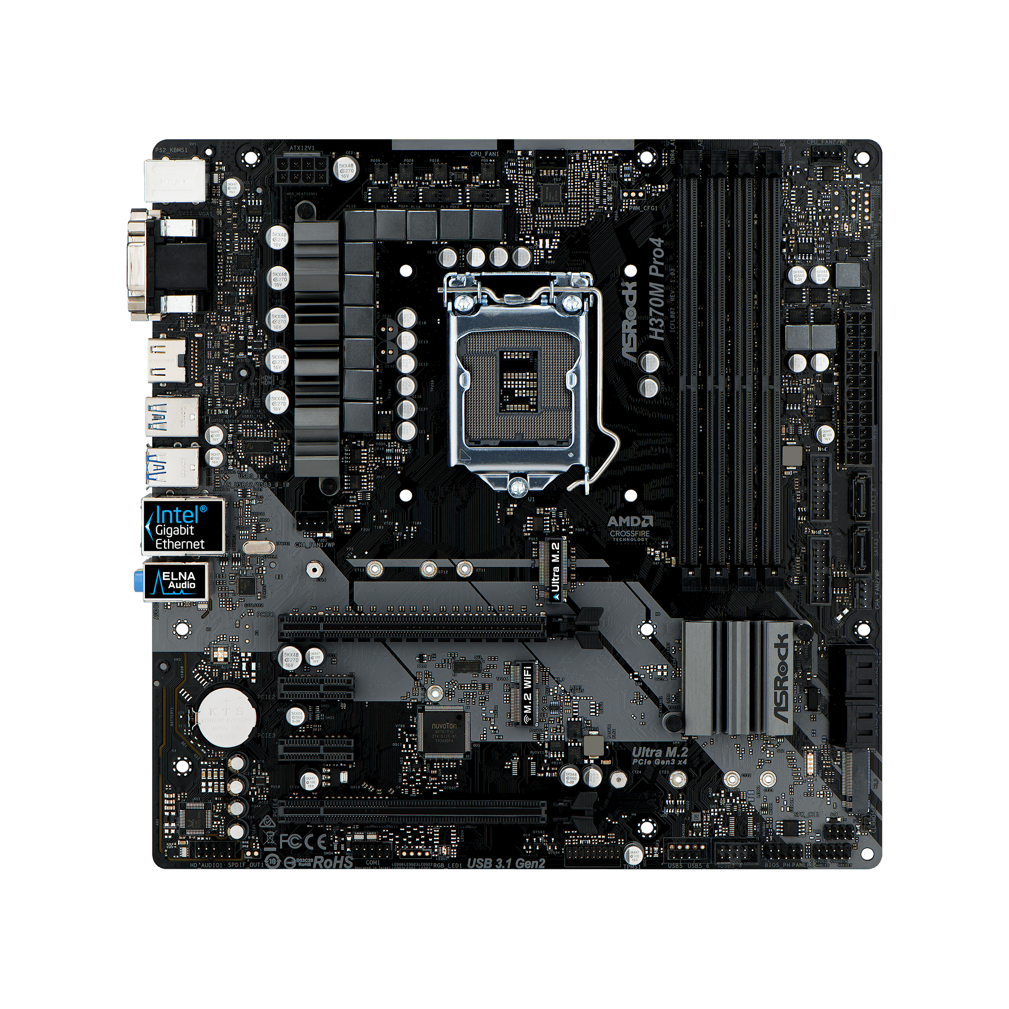 H370M Pro4 | ASRock(アスロック) LGA1151 Intel H370 MicroATX