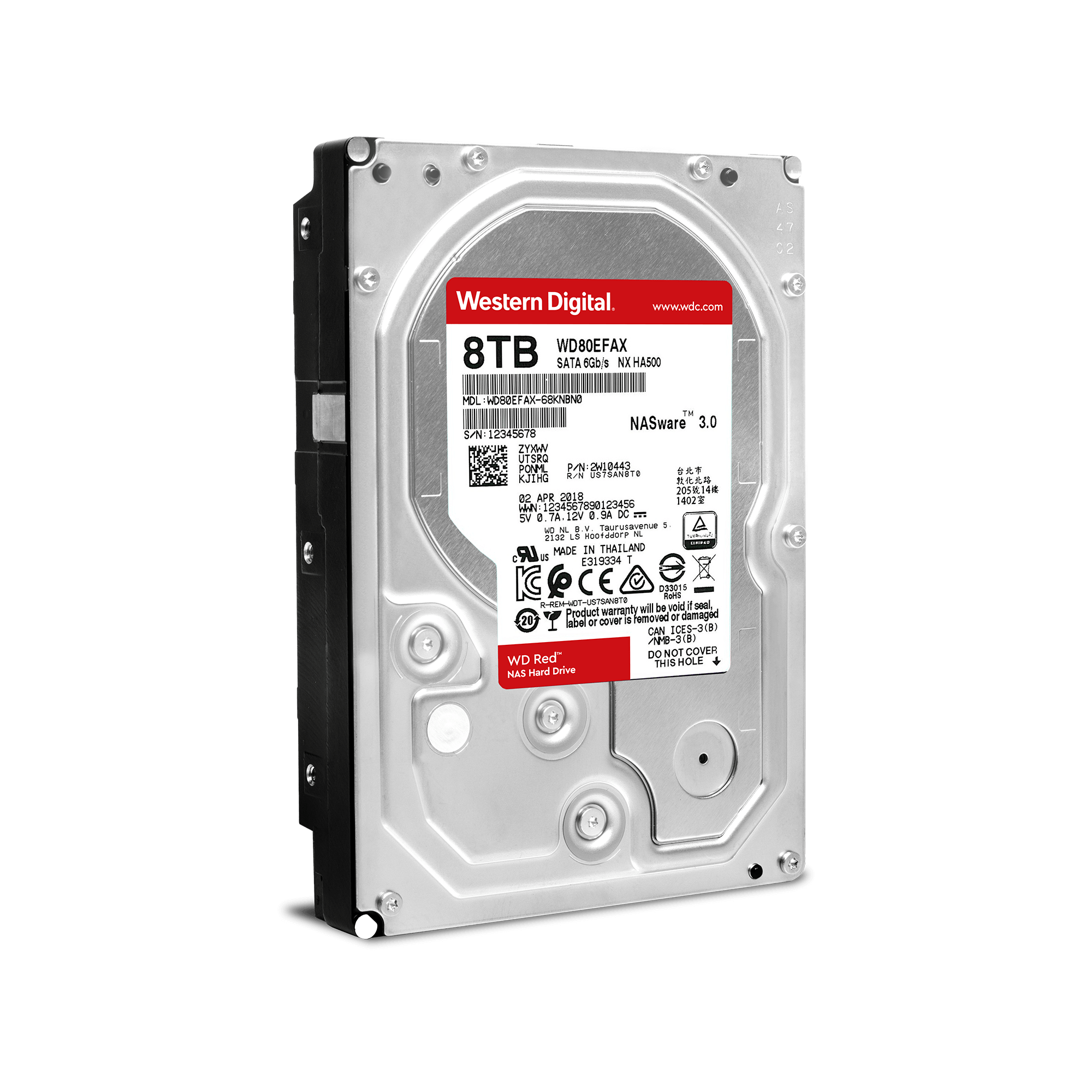 WD80EFAX | WD80EFAX | WesternDigital Red™ SATA3 6Gbps(SATA6G