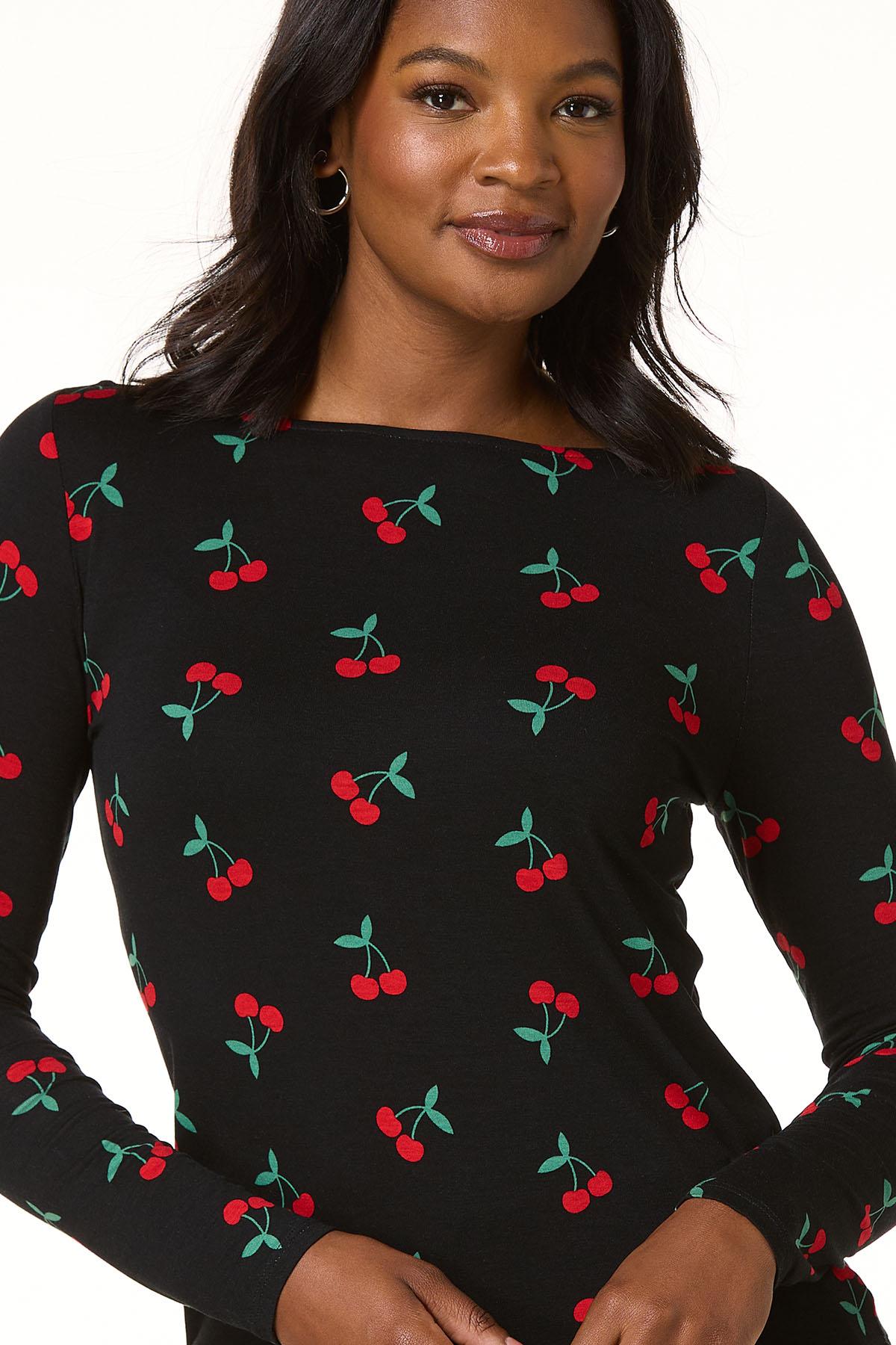 Cato Fashions | Cato Cherry Print Top