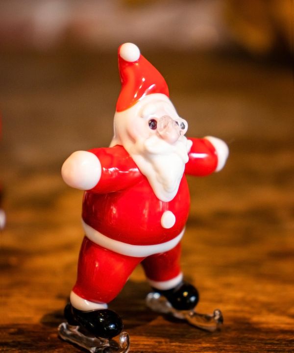 ベネチアンガラス】クリスマスオーナメント(SANTA SKIING): 『欧州航路』