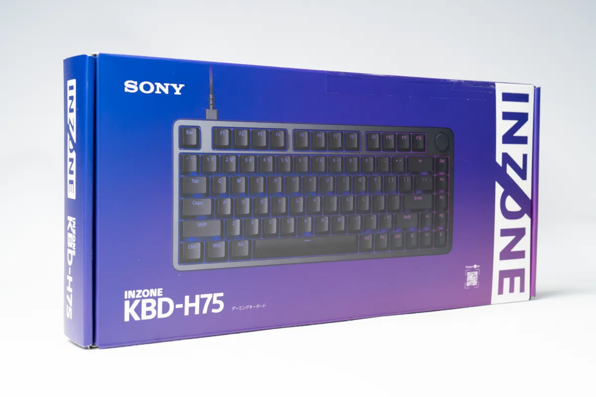 実機レビュー 専用機はやっぱりイイ！＞キーボード「INZONE KBD-H75