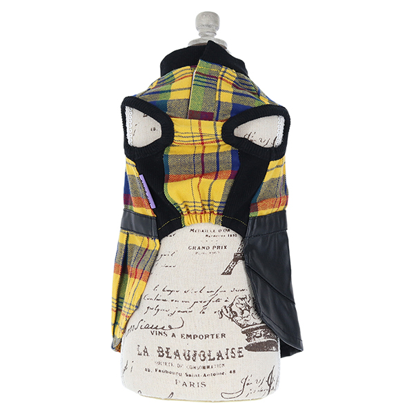 ANNA SUI（アナ スイ）チェック柄フェイクレザーワンピース | 犬服