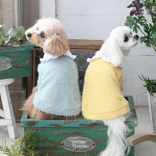 ROPE PICNIC（ロペピクニック）襟付きニットカーディガン | 犬服